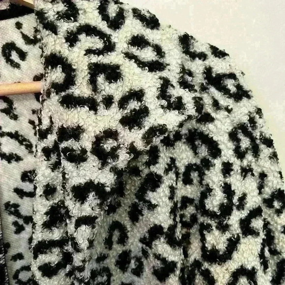 Intro Women’s Animal Print Soft Open Cardigan Long Sleeve Sweate SM - Picture 5 of 10